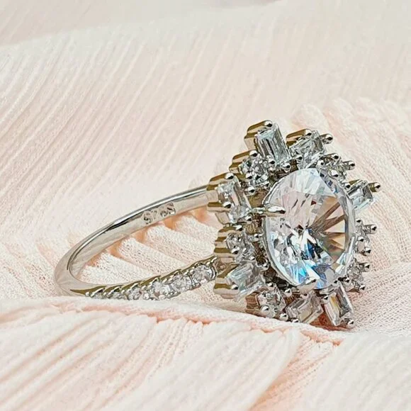 💎 High Quality Clear Stone Big Fashion Ring for Women, INDN8289 - Picture 4 of 4